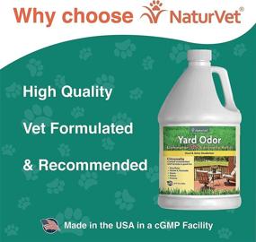 img 1 attached to NaturVet Yard Odor Eliminator Plus Citronella Spray: Eliminate Stool and Urine Odors on Lawns, Yards, Grass, Patios, Gravel, Concrete & More