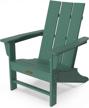 oversized weather resistant green adirondack chair - perfect for outdoor fire pits! logo