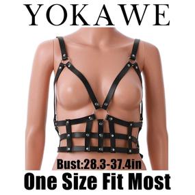 img 1 attached to Yokawe Leather Nightclub Harness Accessories