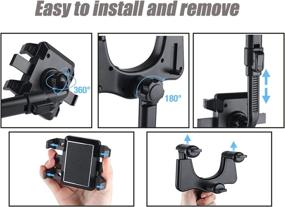 img 1 attached to 2022 Universal Car Phone Holder: Retractable & Rotatable Rearview Mirror Mount for Most Cars and Phones