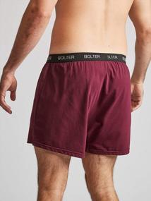 img 1 attached to 5-Pack Of Cotton Stretch Boxer Shorts For Men By Bolter