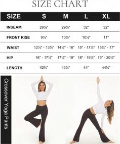 img 1 attached to YOLIX Women'S High Waisted Crossover Bootcut Yoga Pants With Pockets - Flare Leggings For Ultimate Comfort And Style