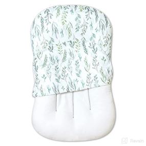 img 3 attached to 🍃 Premium Baby Lounger Cover: Ultra Soft Slipcover for Newborn Lounger Pillow in Green Leaf Design