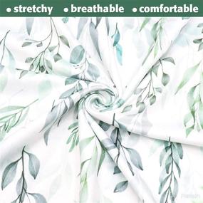 img 2 attached to 🍃 Premium Baby Lounger Cover: Ultra Soft Slipcover for Newborn Lounger Pillow in Green Leaf Design