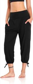 img 3 attached to Comfortable And Chic: DIBAOLONG Women'S Yoga Capri Pants With Pockets For Workouts And Lounging