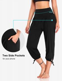 img 1 attached to Comfortable And Chic: DIBAOLONG Women'S Yoga Capri Pants With Pockets For Workouts And Lounging