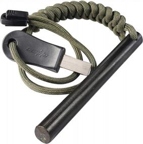 img 4 attached to Gear Up For Your Next Outdoor Adventure With Bayite'S 4 Inch Flint Fire Starter Ferro Rod Kit