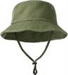 premium cotton kids bucket hat with strings for boys and girls - ideal toddler sun hat for summer logo