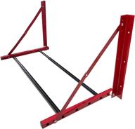 🚴 roblock folding tire wheel storage rack: wall mount multi-tire rack for garage storage (32"-48") x 22" x 22", red логотип