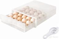 🥚 happybeeyo 30 grid egg holder for refrigerator - fresh egg storage box, fridge drawer type container case логотип