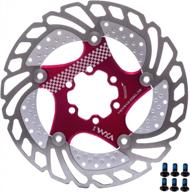 stainless steel bicycle rotor - ybeki heat dissipation disc brake rotor with 6 bolts for road, mountain, bmx bikes - available in 140mm, 160mm, 180mm, and 203mm sizes logo