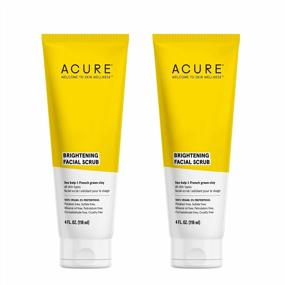 img 4 attached to Acure Brightening Facial Scrub With Sea Kelp & French Green Clay - 2 Pack Of 4 Fl Oz Each - Ideal For All Skin Types - Softens, Detoxifies, And Cleanses
