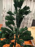 img 1 attached to Bring Holiday Cheer With A 7.5Ft DIY Artificial Christmas Tree – Perfect For Indoor And Outdoor Decorating! review by Dwayne Shavers