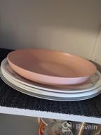 img 1 attached to 20 PCS Unbreakable Wheat Straw Dinnerware Sets - Microwave & Dishwasher Safe Plates, Bowls, Cups Reusable Tableware For Camping, Kitchen And RV. review by Josh Hamler