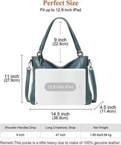 img 1 attached to Crossbody OVER EARTH O103E Black Women's Handbags & Wallets - Hobo Bags