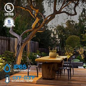 img 3 attached to UL Listed LEONLITE Low Voltage LED Landscape Lights - Outdoor Pendant Lights For Tree, Gazebo & Pergola (Aluminum, IP65, 2700K Soft White, Brass Bronze - Pack Of 4)