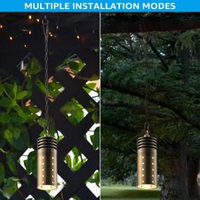 img 1 attached to UL Listed LEONLITE Low Voltage LED Landscape Lights - Outdoor Pendant Lights For Tree, Gazebo & Pergola (Aluminum, IP65, 2700K Soft White, Brass Bronze - Pack Of 4)