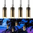 ul listed leonlite low voltage led landscape lights - outdoor pendant lights for tree, gazebo & pergola (aluminum, ip65, 2700k soft white, brass bronze - pack of 4) logo