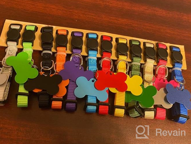картинка 1 прикреплена к отзыву 12-Pack GAMUDA Puppy Collars ID Tags - Super Soft, Adjustable & Breakaway - Plain And Identification W/ 2 Record Keeping Charts! от Peter Montoya