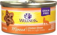 complete wellness minced bits in gravy: grain-free, natural cat food for healthy adults with no wheat, corn, artificial flavors, colors, preservatives or carrageenan logo