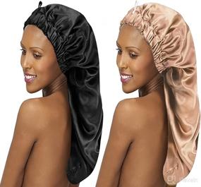 img 4 attached to Silkly Natural Button Tools & Accessories: The Perfect Satin Bonnet for All Your Hair Care Needs