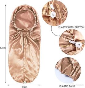img 3 attached to Silkly Natural Button Tools & Accessories: The Perfect Satin Bonnet for All Your Hair Care Needs