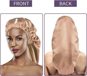 img 2 attached to Silkly Natural Button Tools & Accessories: The Perfect Satin Bonnet for All Your Hair Care Needs
