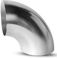 🚗 autosaver88 3-inch stainless steel mandrel bend elbow, 90° - 18ga/0.047" wall thickness, 1d/3-inch curvature radius, 3-inch od curved pipe - ideal for car exhaust modifications, stair handrails, pipe turning logo