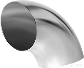 img 1 attached to 🚗 AUTOSAVER88 3-Inch Stainless Steel Mandrel Bend Elbow, 90° - 18GA/0.047" Wall Thickness, 1D/3-Inch Curvature Radius, 3-Inch OD Curved Pipe - Ideal for Car Exhaust Modifications, Stair Handrails, Pipe Turning