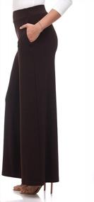 img 2 attached to Women'S Rekucci Palazzo Pants - Stretchy Elegant Wide Leg Travel Style