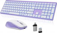 earto k637 wireless keyboard and mouse set with 7 color backlit and rechargeable battery - perfect for windows/mac os/laptops/pcs логотип