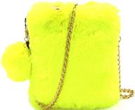 smooth fluffy faux fur crossbody 0 leopard women's handbags & wallets : crossbody bags logo