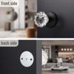add sparkle and style to your home with knobwell's crystal dummy door knob - matte black rosette and faceted glass design. logo