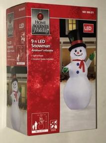 img 1 attached to 9Ft Home Accents Holiday Inflatable Airblown Snowman For Festive Outdoor Decor