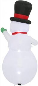 img 3 attached to 9Ft Home Accents Holiday Inflatable Airblown Snowman For Festive Outdoor Decor