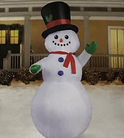 img 2 attached to 9Ft Home Accents Holiday Inflatable Airblown Snowman For Festive Outdoor Decor