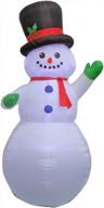 9ft home accents holiday inflatable airblown snowman for festive outdoor decor logo