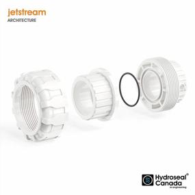img 2 attached to 2-компонентное 0,5-дюймовое SCH80 белое уплотнительное кольцо из EPDM Jetstream Union ПВХ трубный фитинг - F1970