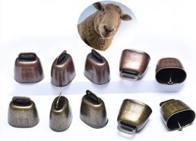 img 4 attached to 10PCS Pet Anti-Lost Copper Bells - Perfect For Dog Potty Training, Christmas & Thanksgiving Decor!