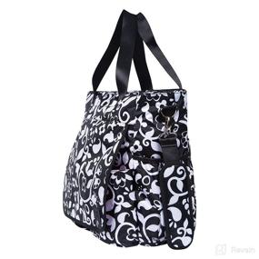img 1 attached to 👜 Trend Lab French Bull Tote Diaper Bag, Vine: Stylish and Practical All-in-One Solution for Busy Parents