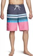 stay stylish at the beach with tsla men's quick-dry swim trunks- 11-inch board shorts with pockets and inner mesh lining logo