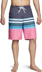 img 4 attached to Stay Stylish At The Beach With TSLA Men'S Quick-Dry Swim Trunks- 11-Inch Board Shorts With Pockets And Inner Mesh Lining