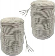 handmade home decor: tisoso 3mm x 164 yards macrame cord in beige - perfect for diy wall hangings, plant hangers, and dream catchers - 2 pack offer! logo