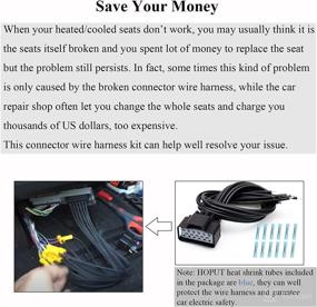 img 2 attached to 🔌 HOPUT WPT928 Wiring Kit 3u2z-14s411-zmb: Ford Lincoln Mercury Models Seat Module Connector Wire Assembly, 1 Pack