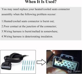 img 3 attached to 🔌 HOPUT WPT928 Wiring Kit 3u2z-14s411-zmb: Ford Lincoln Mercury Models Seat Module Connector Wire Assembly, 1 Pack