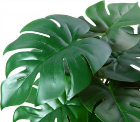 img 3 attached to Искусственное растение Monstera Deliciosa: идеально подходит для домашнего и офисного декора!