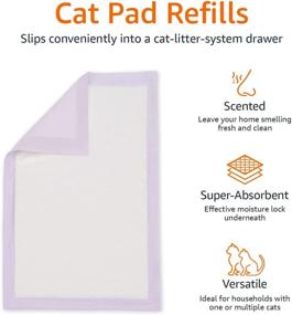 img 1 attached to 🐾 Convenient and High-Quality Amazon Basics Cat Pad Refills for Litter Box