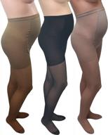 gabrialla maternity graduated compression pantyhose 3 pack (20-22 mmhg) h-260: tall mixed logo