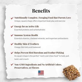 img 2 attached to 🐦 Lafeber Classic Avi-Cakes: Nutritious, Non-GMO Bird Food for Cockatiels, Conures, Parakeets, and Lovebirds