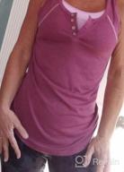 картинка 1 прикреплена к отзыву Свободная рубашка Henley без рукавов для женщин - повседневная майка на пуговицах с открытыми швами от Minclouse от Eric Edgar